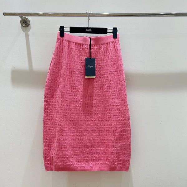 Fendi Letter Jacquard Viscose Skirt