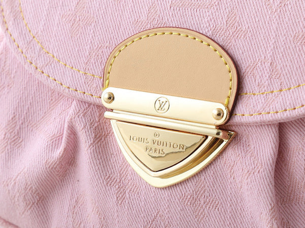 LV Sunset Bag 27cm Pink Monogram Denim Gold Hardware