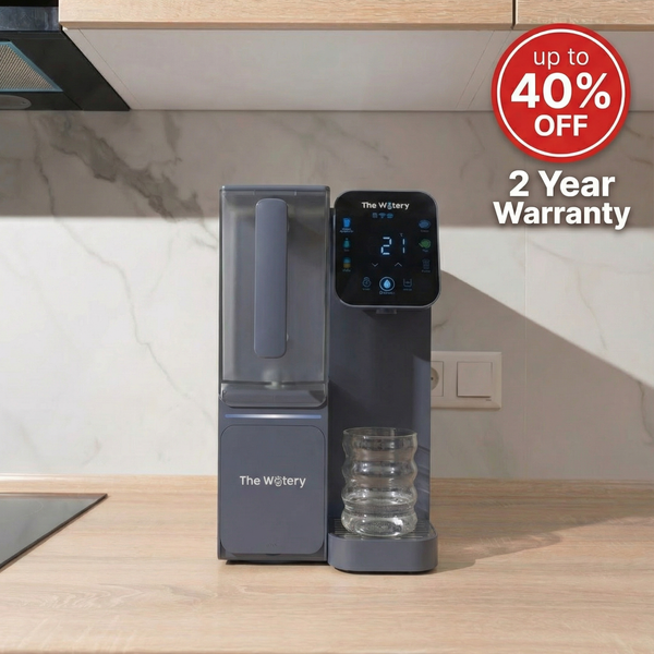Watery PureHeat RO Dispenser – Osmosi inversa a 4 stadi + Monitoraggio della qualità dell'acqua