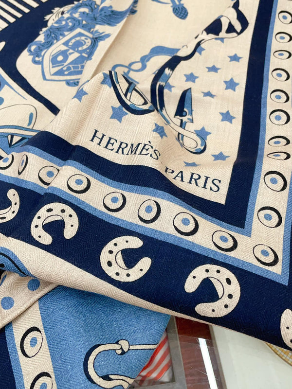 Cheval Punk Bandana Scarf 135 CM In Colorful Cashmere And Silk 304388