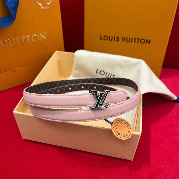LV Double-sided belt Initiales Monogram Canvas & Leather