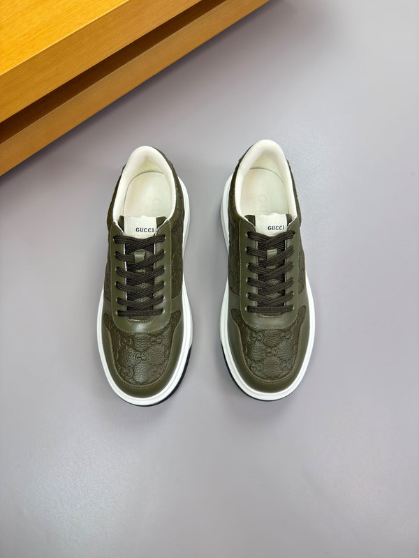 GG SNEAKER GREEN NAPPA LEATHER 194569
