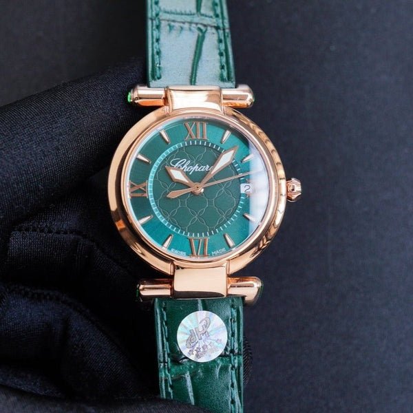 IMPERIALE 36MM AUTOMATIC ROSE GOLD CASE LEATHER STRAP