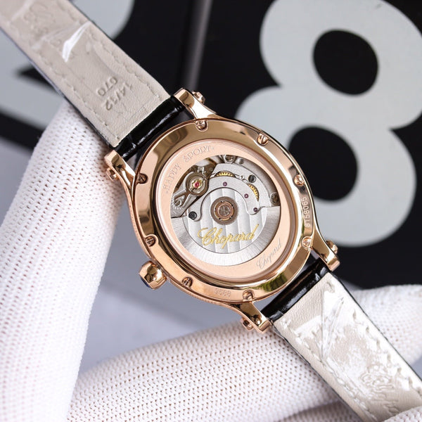 HAPPY SPORT 33MM AUTOMATIC DIAMOND BEZEL