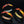 H BRACELET ORANGE RAINBOW CERAMIC