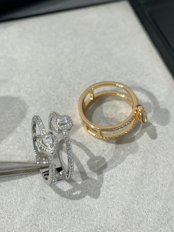 MY TWIN DOUBLE ROW RING