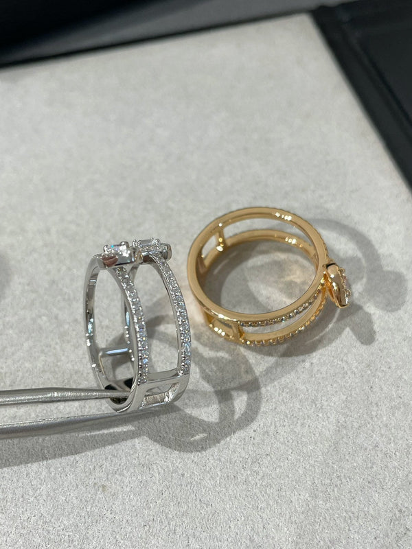 MY TWIN DOUBLE ROW RING