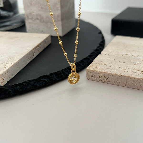 GG BALL CHAIN GOLD NECKLACE