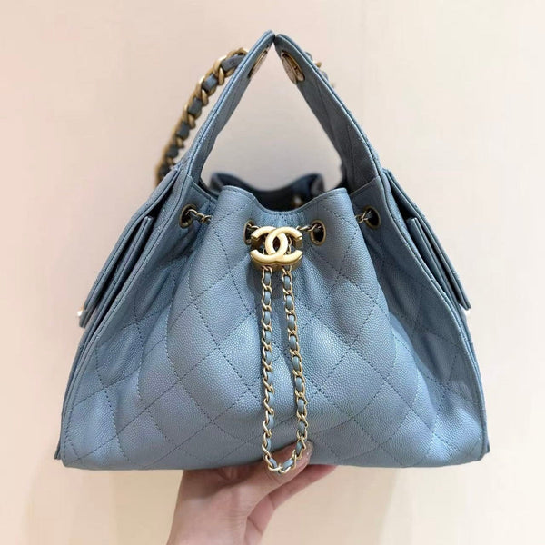 CC 25S Hobo Bag 30 Haze Blue Calfskin