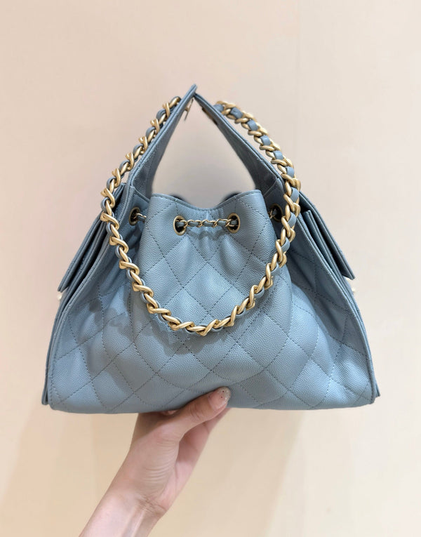 CC 25S Hobo Bag 30 Haze Blue Calfskin