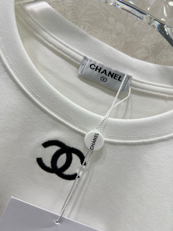 CC 25 Long-Sleeved Base Top White Cotton