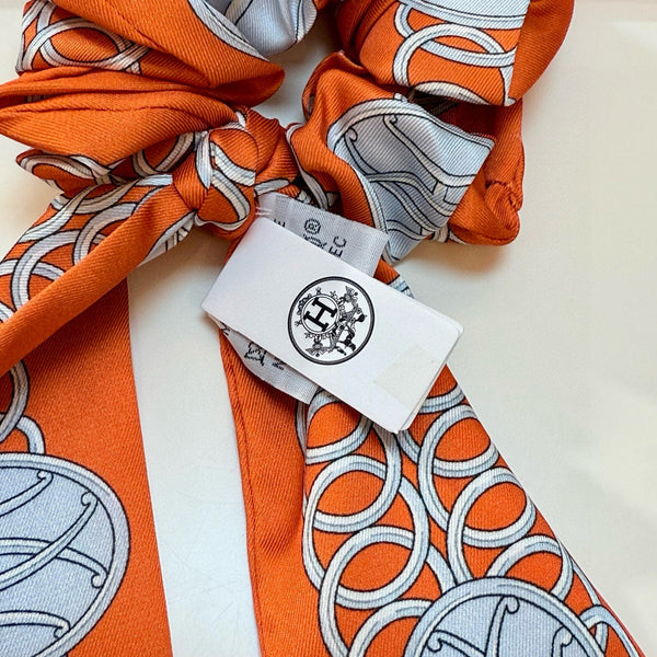 HM Twilly Small Silk Scarf and Detachable Hairband 825646