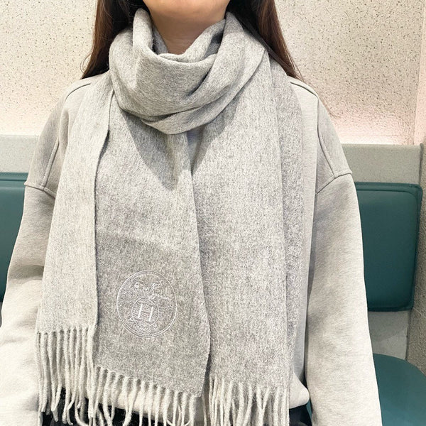 HM 25 200cm Scarf Gray Cashmere 825630