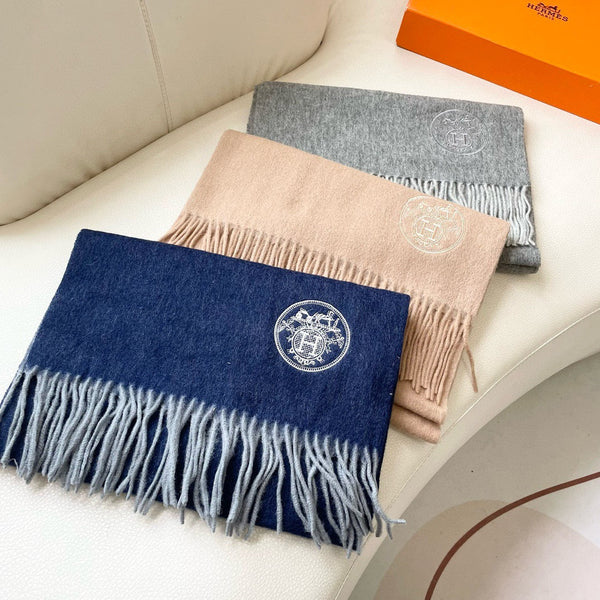 HM 25 200cm Scarf Gray Cashmere 825630
