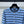 CC 25 Round Neck Striped Knitted Wool Blue Cardigan