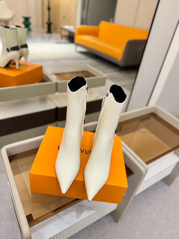 LV Legacy Ankle Boot 90mm White Caflskin 504775