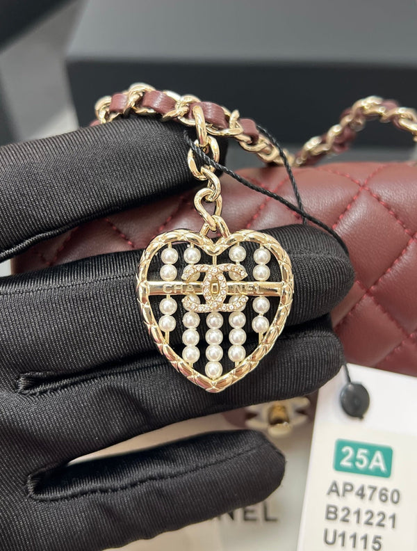 CC 25A Super Mini Bag 12.5cm Red Lambskin