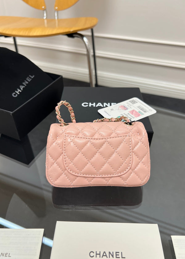 CC 25A Super Mini Bag 12.5cm Light Pink Lambski