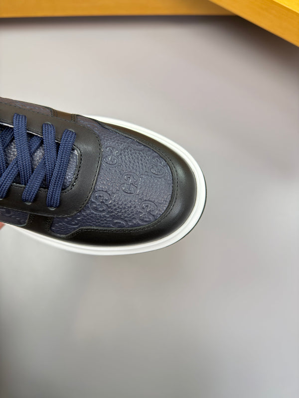 GG SNEAKER BLACK MIX BLUE NAPPA LEATHER 194556
