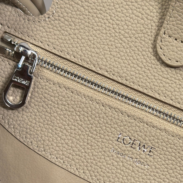 LOE Small Madrid Handbag in Beige Calfskin 274286