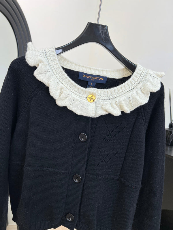 LV Color-blocked Knit Cardigan 799835