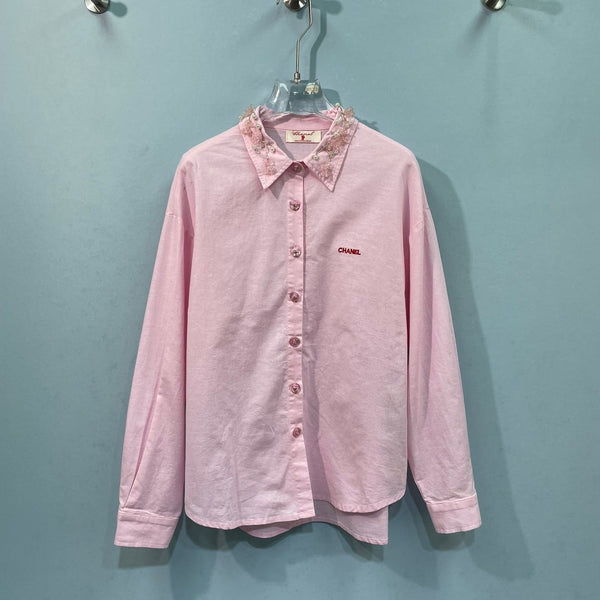 Chanel Shirt Pink in Flax 218495