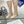 CD Lace Knee-High Boots 3.5Cm Beige Lace Suede 981810
