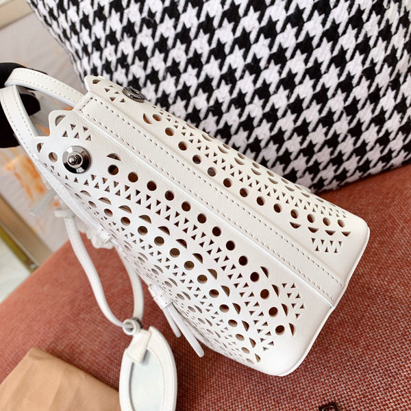MINA 20 BAG IN WHITE VIENNA CALFSKIN
