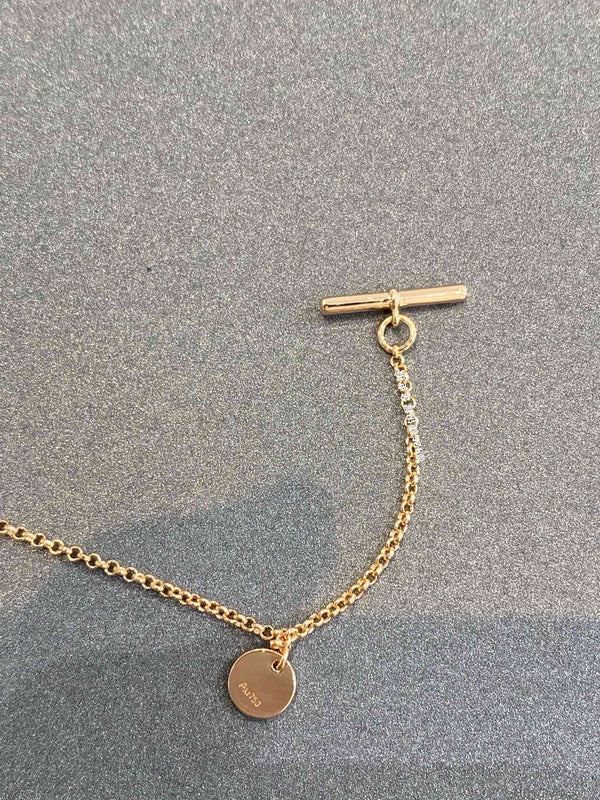 H Classic Gold Coin Bracelet