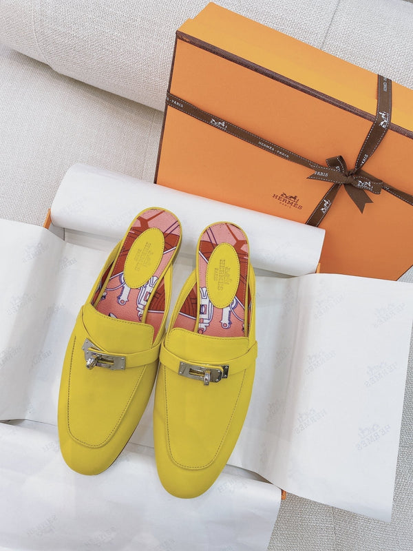 HM Oz Mule Yellow Cowhide 348086