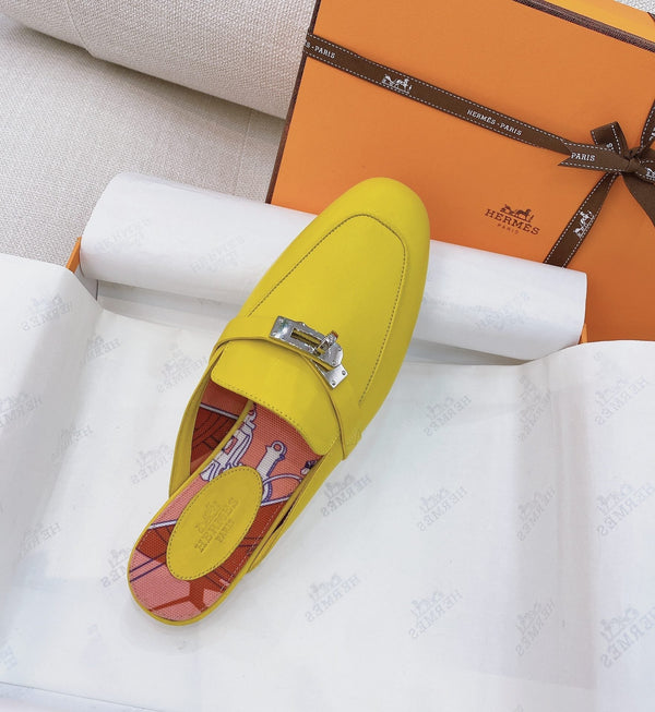 HM Oz Mule Yellow Cowhide 348086