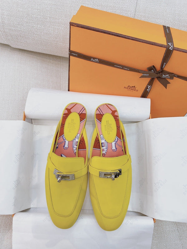 HM Oz Mule Yellow Cowhide 348086
