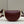 MOONLIGHT 19 IN WINE RED SMOOTH CALFSKIN GOLD HARDWARE