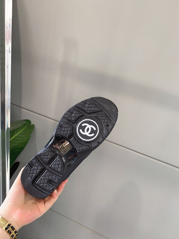 CC Sneaker In Black Mesh Fabric 145611