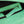 BAGUETTE WITH FF MOTIF 27 IN DE YORK GREEN SOFT LAMBSKIN GOLD HARDWARE