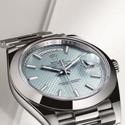Rolex Datejust 41mm Silver Light Blue Dial