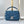GO-14 PM 20 IN INDIGO DYE QUILTED LAMBSKIN SILVER HARDWARE