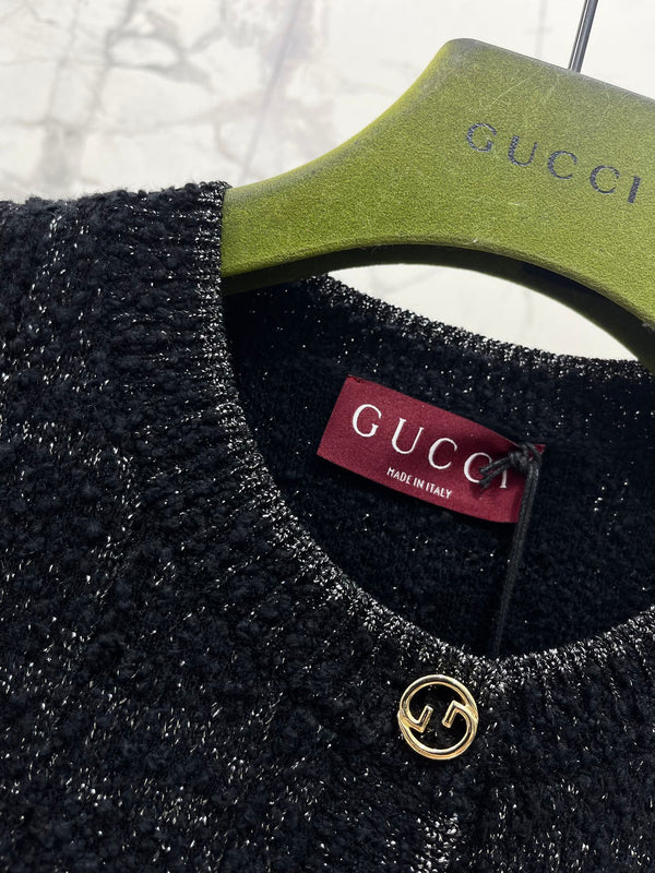 Gucci 2025 Cardigan Dark Blue Wool