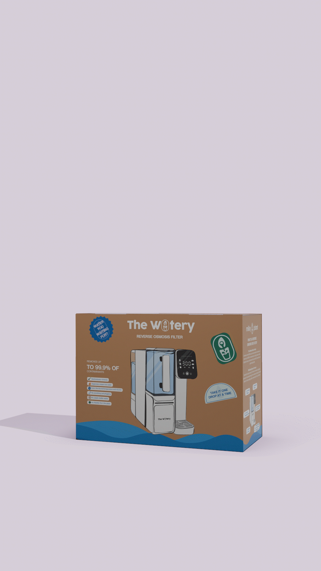 Watery PureHeat RO Dispenser – Osmosi inversa a 4 stadi + Monitoraggio della qualità dell'acqua