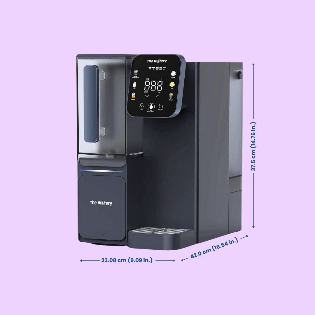 Watery PureHeat RO Dispenser – Osmosi inversa a 4 stadi + Monitoraggio della qualità dell'acqua