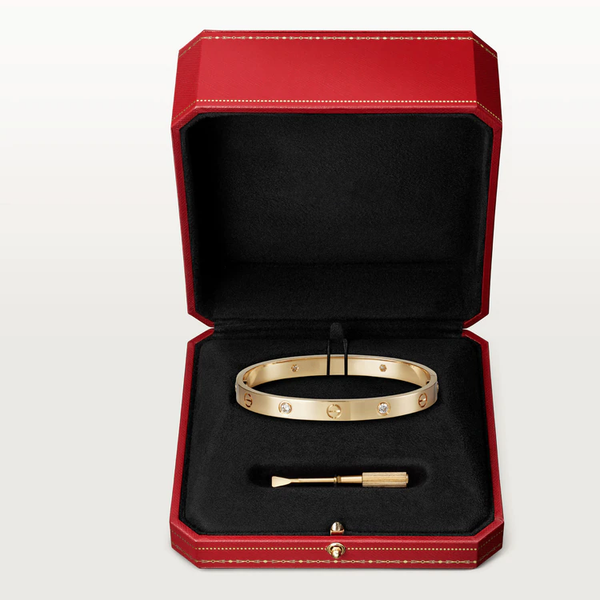 LOVE BRACELET 6.1MM 4 DIAMONDS 18k