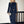 Metal Detail Long-Sleeve Ruched Maxi Dress