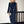 Metal Detail Long-Sleeve Ruched Maxi Dress