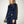 Metal Detail Long-Sleeve Ruched Maxi Dress