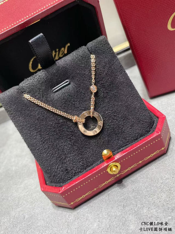 LOVE NECKLACE ADJUSTABLE 2 DIAMOND