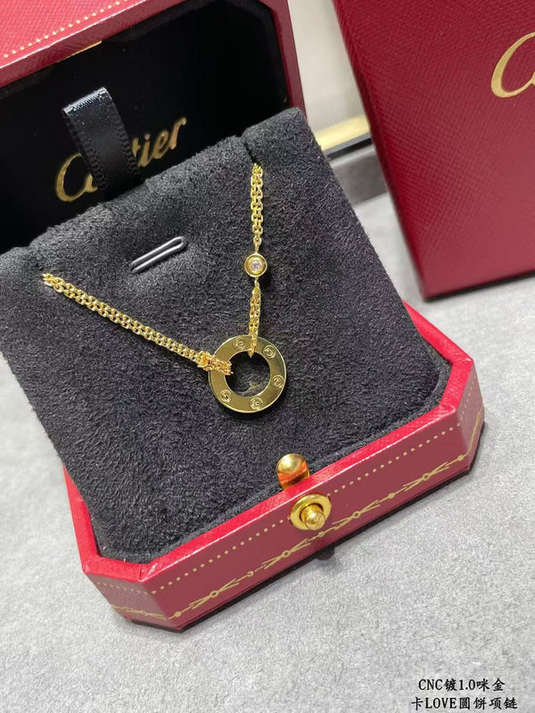 LOVE NECKLACE ADJUSTABLE 2 DIAMOND