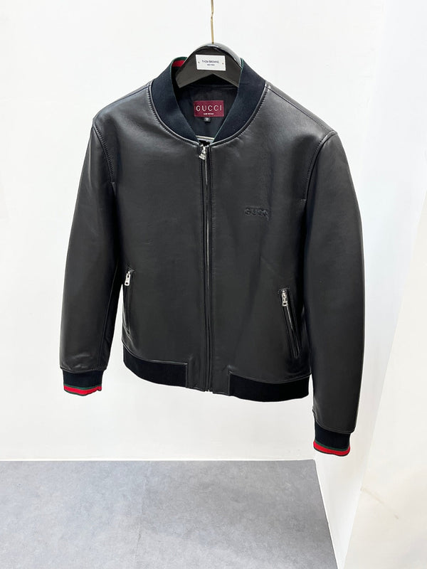 Gucci Nappa leather zip jacket