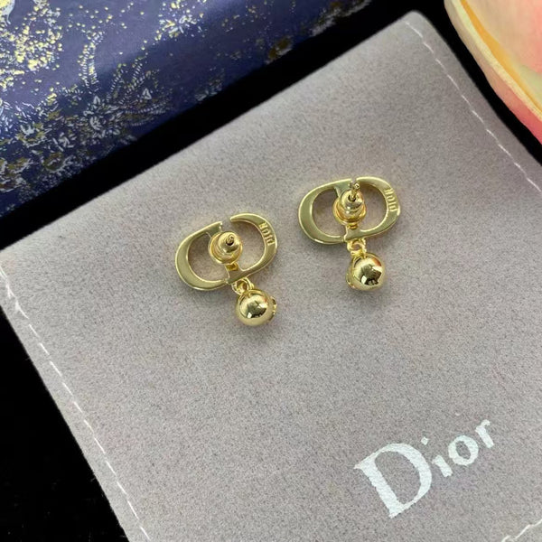 CD Petit Gold Earrings