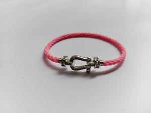 FORCE 10 FULL DIAMOND SILVER BRACELET