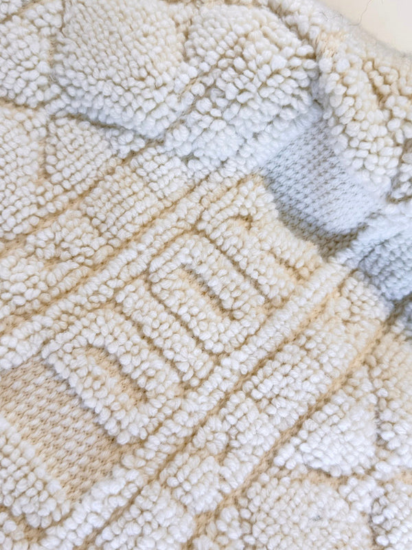 Dior 2025 Alps Cannage Jacket Cream Wool Cashmere
